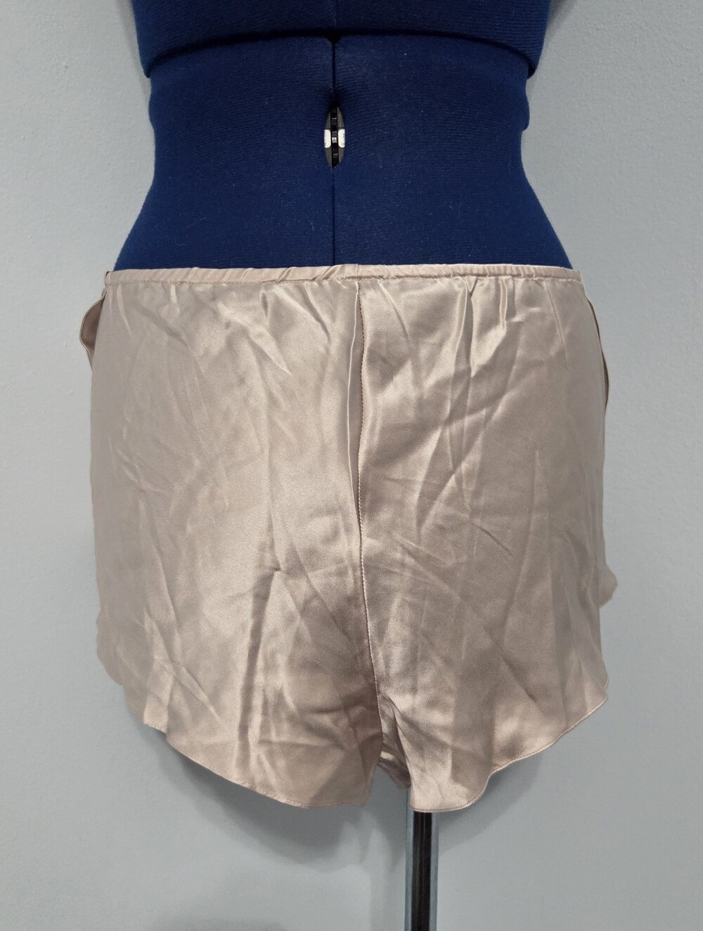 Vintage Dusty Pink Silk Tap Shorts Size L